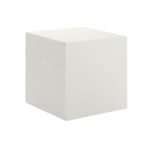 Kubus Smooth White - 40x40x40cm