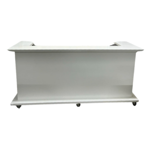 Barombouw met opstaande rand wit 2,4m