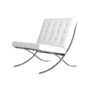 Barcelona chair wit
