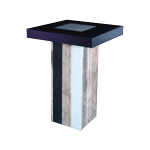 Statafel Raw Wood Black S - 80x80cm