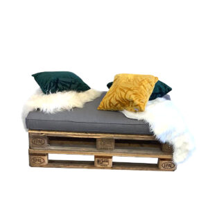 Palletbank | 120x80cm | incl. zitkussen