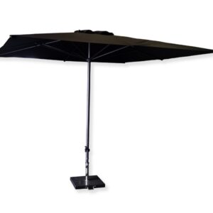 Parasol  incl. voet zwart 3x3m
