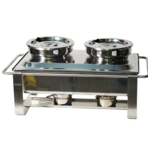 Chafing dish met 2 sausbakken