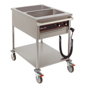 Au bain-marie wagen 2xGN exclusief bakken