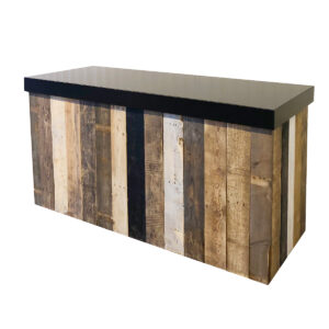 Buffettafel RAW Wood Black - 180x70cm