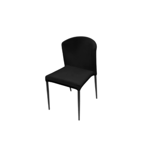 Dinerstoel Veneto velours zwart