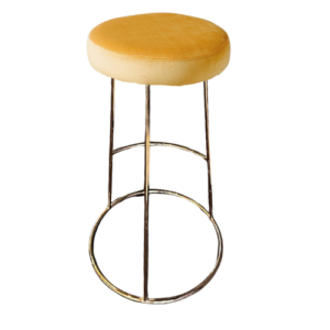 Kruk Alice velvet okergeel/goud