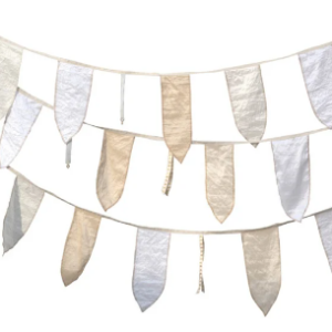 Ibiza Flags wit-/zandkleurig per 10m