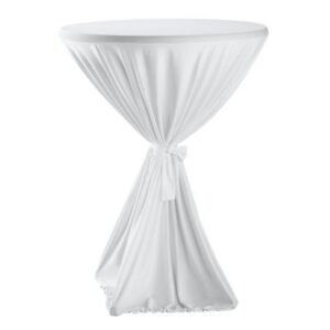 Statafelrok met plooi wit