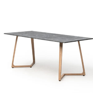 Statafel Marble Grey Wings - 180x80cm