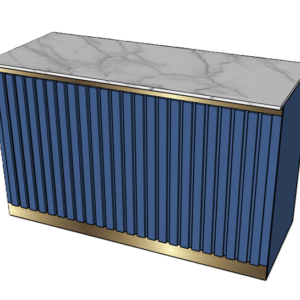 Buffettafel Marble Blue - 180x70x110cm