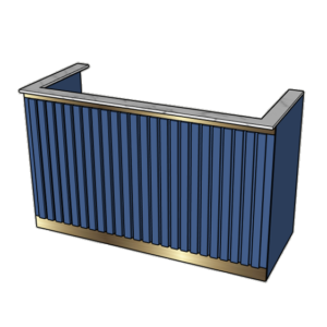 Barombouw Marble Blue - 180x70x110cm